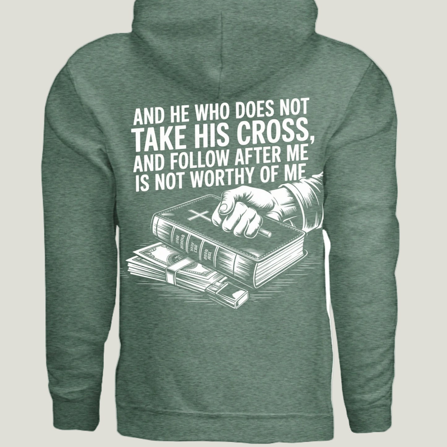 Heather Sport Dark Green - BACK